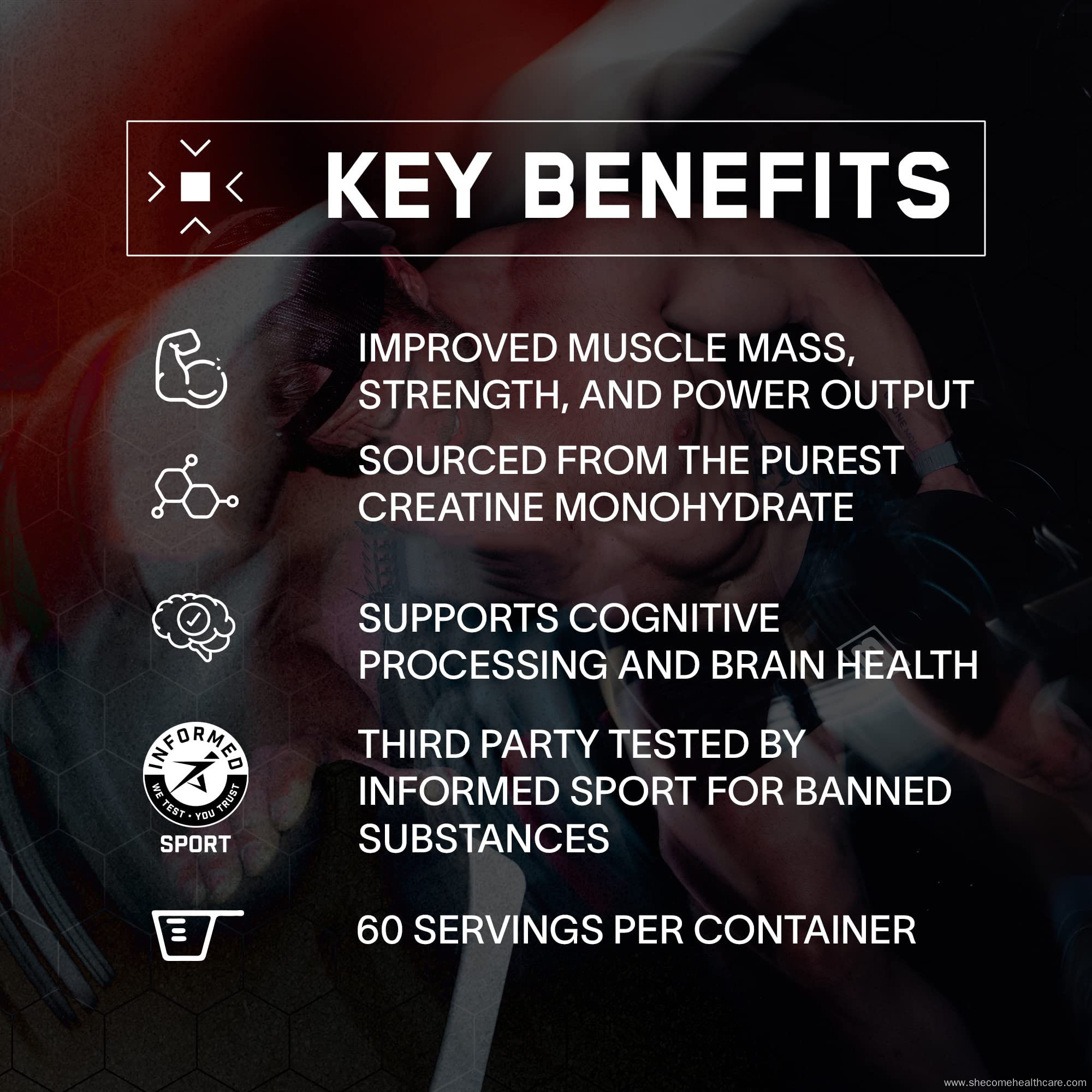 Monohydrate Powder Supports Muscle Growth Creatine Powder