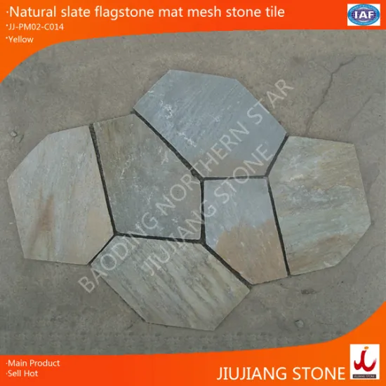 natural paving stone on net for gardening
