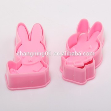 3d stamp cake tools plastic rabbit shaped cookie cutter
