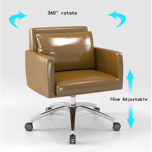 Leisure Sofa Chair Low Back PU Leather Rotating Leisure Chair Manufactory