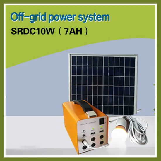 off-Grid Home Solar Power System 6 Solar Energy System Househoud Power System 10W/7ah DC Lithium