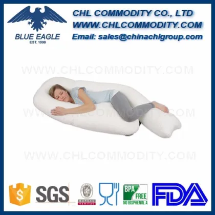 Custom U shape Snoogle Total Body Pillow for pregnancy