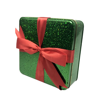 Custom Color Printing Square Metal Tin Boxes for Candy, Chocolate, and Cookies