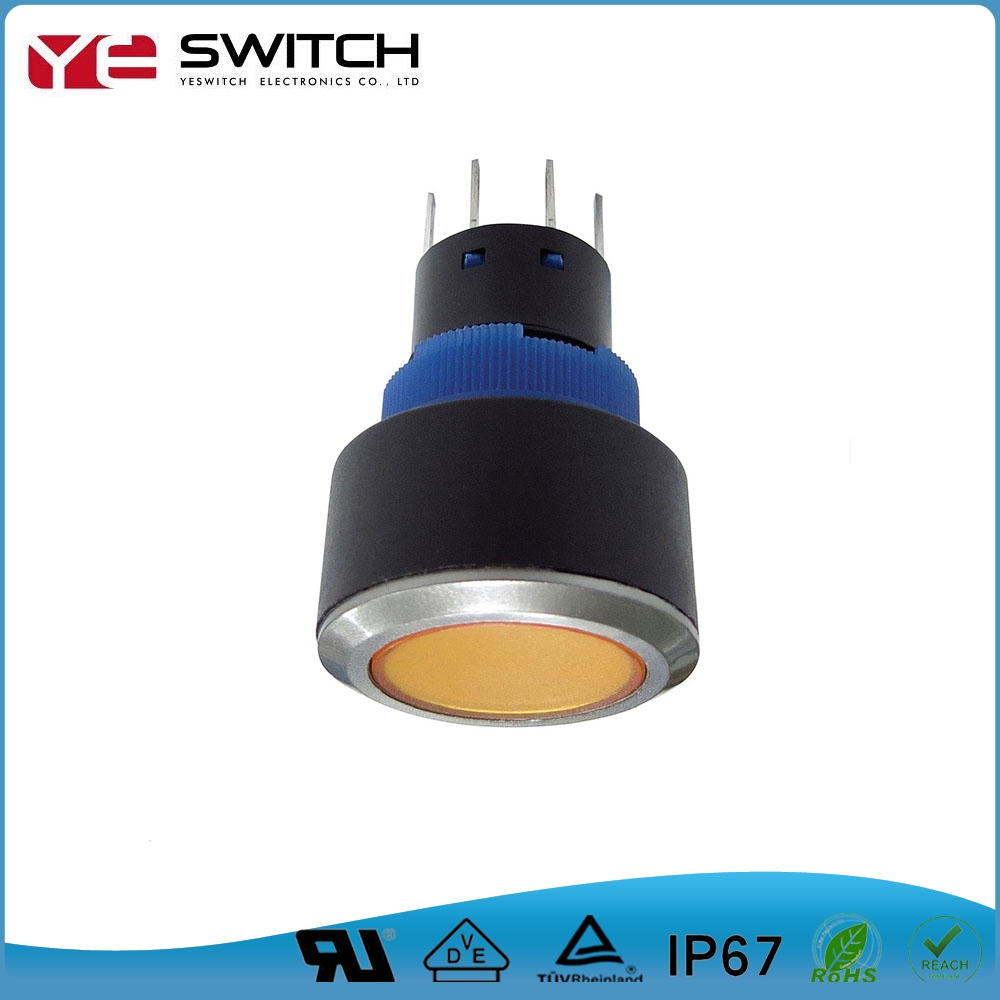 22mm dot-switch رأس كبير مستدير زر