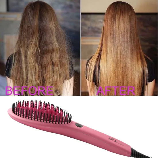 Ceramic Electric Hair Straightener Comb Brush