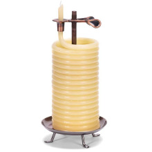 80-Hour Vertical Pure Beeswax Candles with Cotton Wick