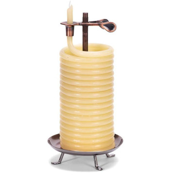 Bougies verticales de cire d&#39;abeille pure de 80 heures avec mèche de coton