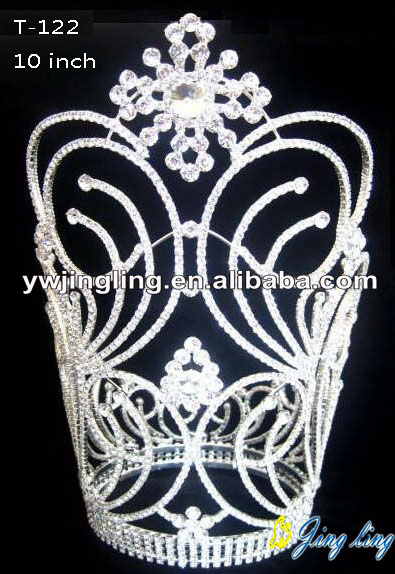 10" Custom Lager Snowflake Flower Pageant Crowns