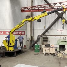 OUCO custom 0.5T5M small crane folding telescopic boom boat crane with CCS certification