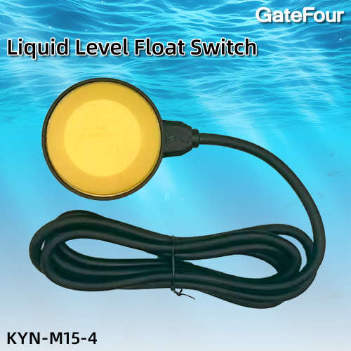 Gelber Zwei-Meter-Schwimmer-Füllstandsschalter KYN-m15-4