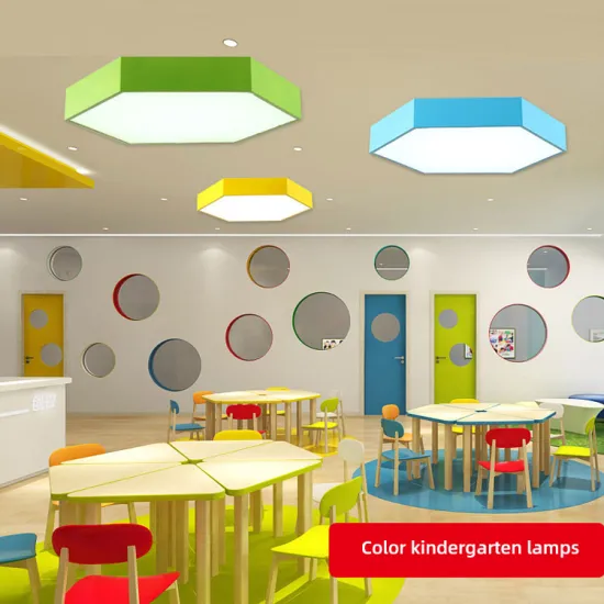 Colorful Solid Hexagonal Pendant Light for Kids Room and Restaurant Decor