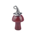 Red Carnelian Mushroom Wizard Cap Pendant for Making Jewlery 15X20mm Stone Halloween Charms