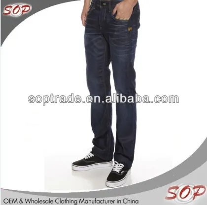 China wholesale black jeans for men long jeans hot sale