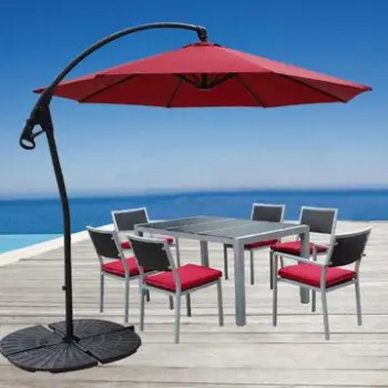 Steel Hanging Umbrella with Powder Coating