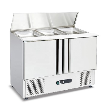NSF Commercial Salad Bar Cooler 41in 2 Door Refrigerator