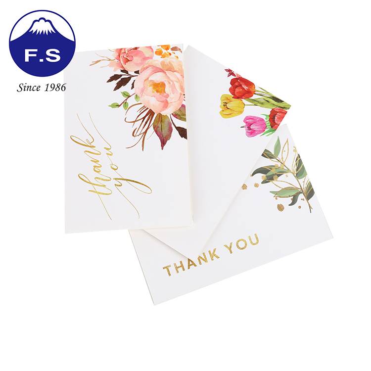 Colorful Printing Recycled Festival Thank You Card