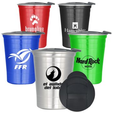 Premium 450ml Stadium Drink Cups - Stainless Steel Cups for Kids and Adults