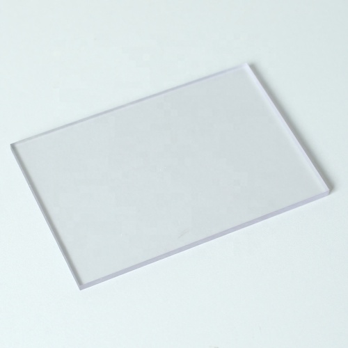 Placa de resistencia de PC reforzada de un solo lado transparente de 4 mm