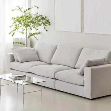 Sofa kain beludru modern terlaris diatur untuk kamar tidur dan ruang tamu