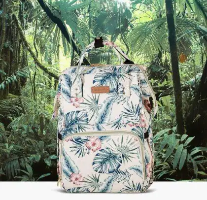 Playful Print Mommy Backpack Functional Diaper Bag