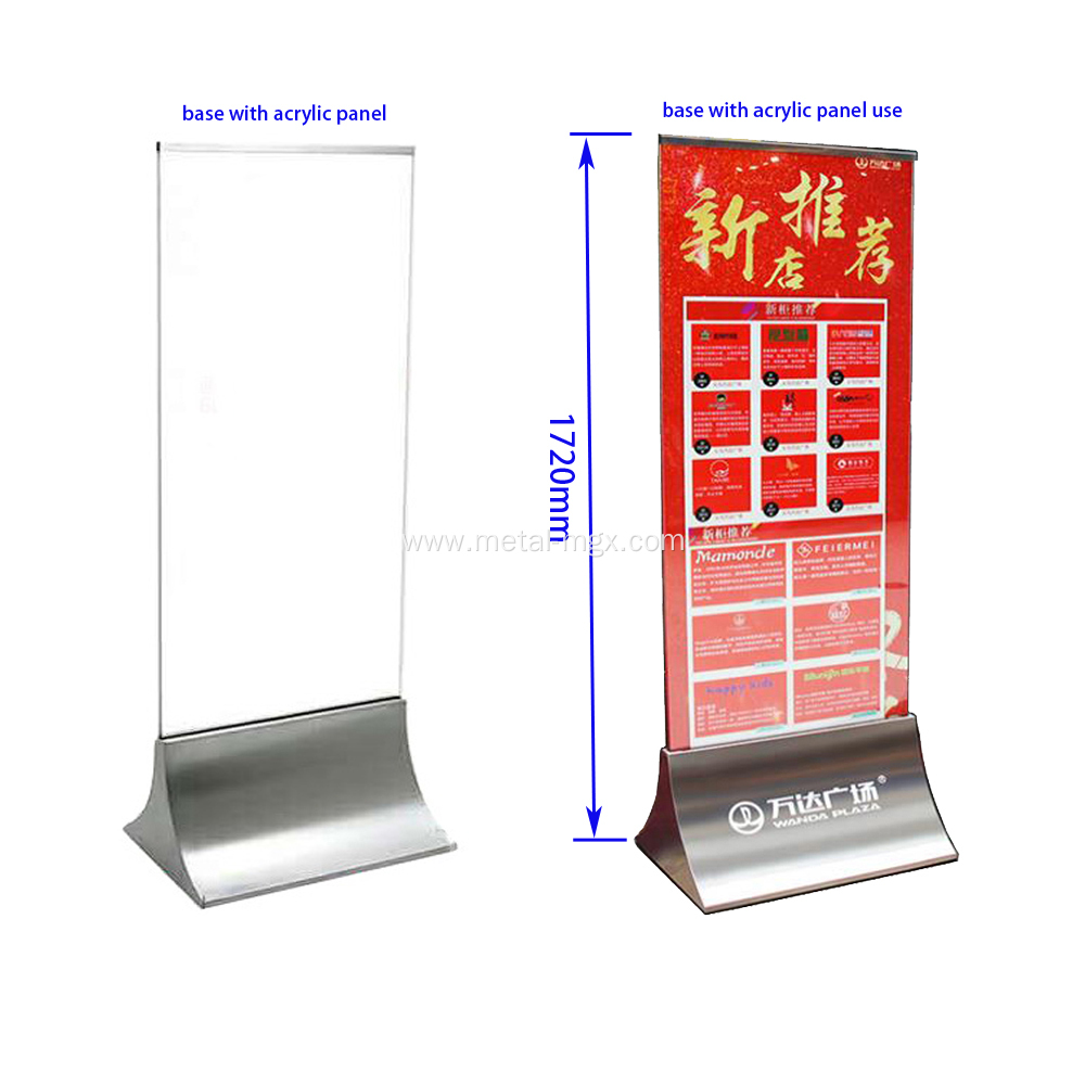 1720mm Height Acrylic Panel Poster Base