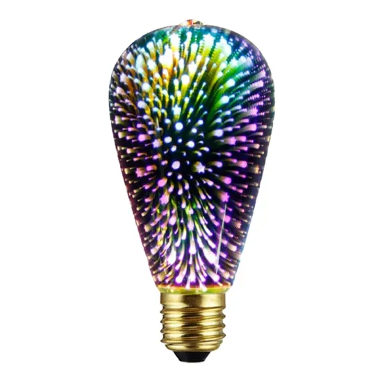 ST64 3D Fireworks LED Bulb: Enhancing Your Lighting Experience with Vibrant 3D Effects