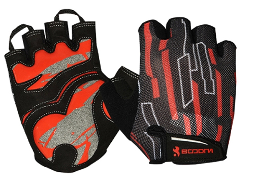 Sports Bike Gloves with Protective Silicon on Finger Joint, Mesh Design More Breathable