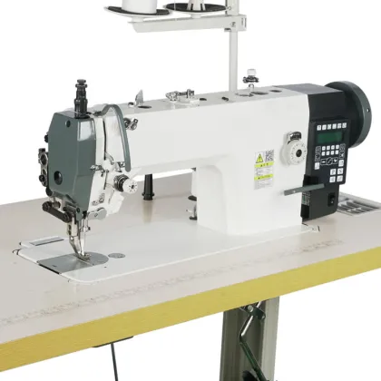 Maquina De Costura Transporte duplo Direct Drive Motor Pneumatic Servo Industrial Leather Sewing Machine JL-0303D
