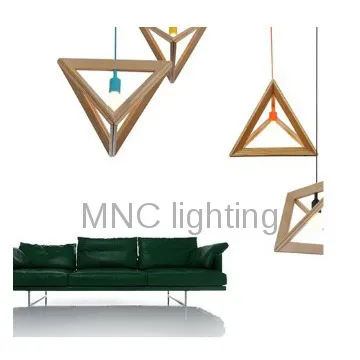 Wooden Frame Pendant Lamps Chandelier Ceiling Lamp