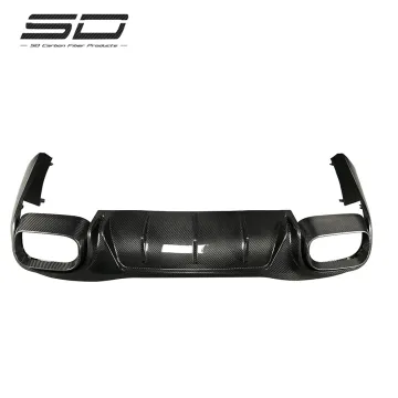 B-Type Carbon Fiber Rear Bumper Lip and Diffuser for Mercedes-AMG GT50 GT53