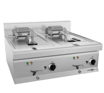 Double Tank Stainless Steel Heavy Duty Industrial Gas Deep Fryer