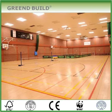 Sport badminton court floor