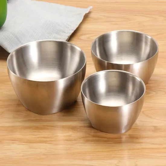 Stainless Steel Double Insulated Thicken Bowl