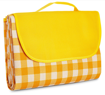 Foldable Oxford cloth picnic blanket with waterproof backing