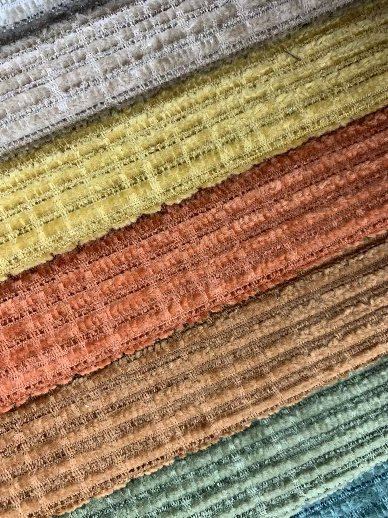 Comfortable Modern Striped Chenille Fabric for Furniture