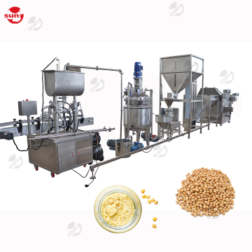 Hummus Making Production Line: Chickpea Paste Grinder and Filling Packing Machine