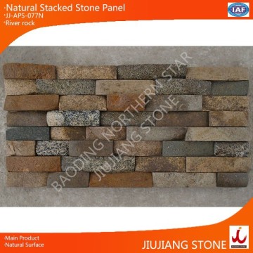 Natural river rock wall decoration stones