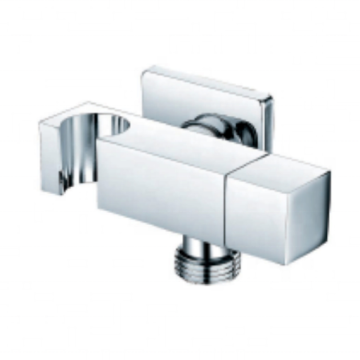 Brass Wall Mount Faucet Kit with Toilet Adapter and Bidet Sprayer Holder
