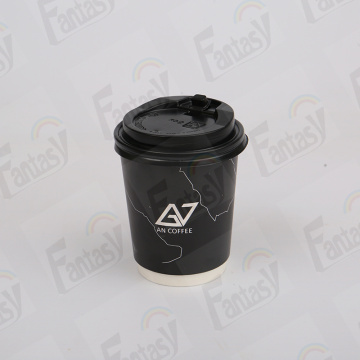 8oz 12oz double wall PE coated paper cups