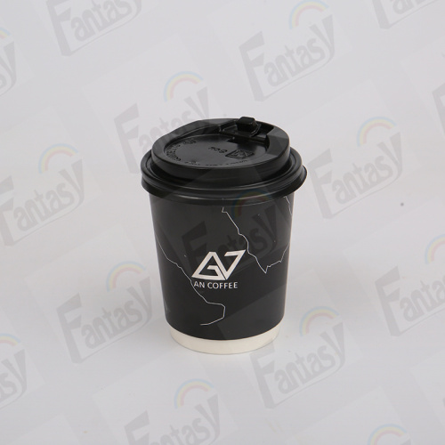 Custom Double Wall Paper Cups 8oz 12oz double wall PE coated paper cups Supplier