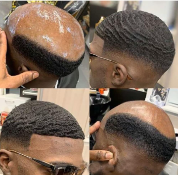 System Human Hair Piece Skin Hair System for Men