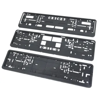 Wholesale Custom Logo Printed Plastic Car Number Plate Holder for EU Size