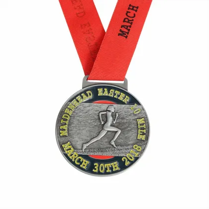 Quake virtual run finisher medal