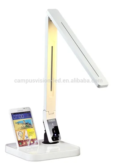 Popular multifunctional led office desk lamp with samsung docking station