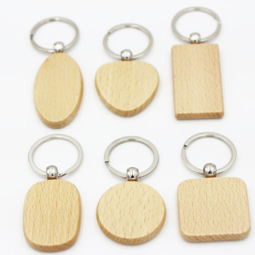 Keeychain in legno personalizzato - Modello vuoto per regali personalizzati per la festa della mamma e la festa del papà