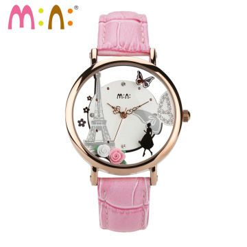 2017 Korea mini private label watches for lady with quartz miyota 2035