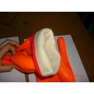 Chemical Resistant Gloves Orange PVC Coated 12"