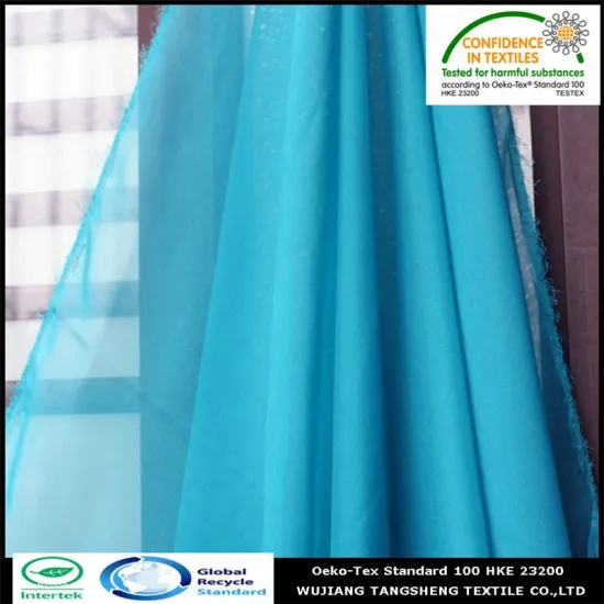 100% Recycled polyester chiffon fabric for Summer clothing