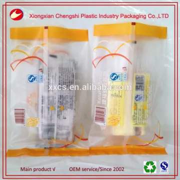 printed matte OPP surface plastic bread bag