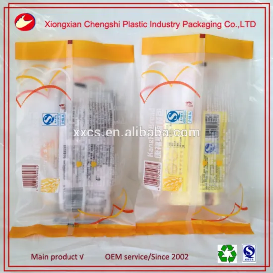 printed matte OPP surface plastic bread bag